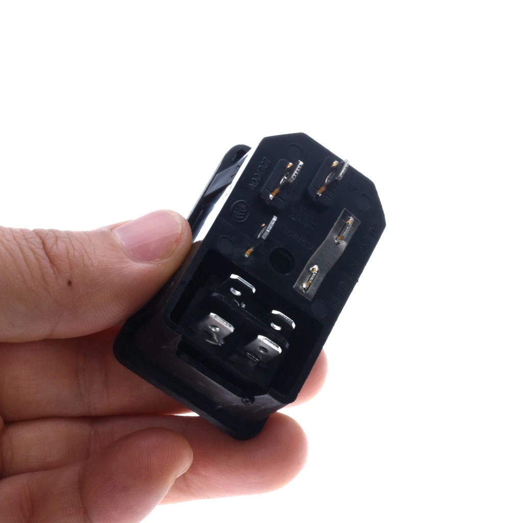 Клавишный Выключатель питания 3 контакта IEC320 C14 Входная мощность фоторазъем с