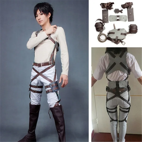 Аниме Косплей атака на Титанов Shingeki No Kyojin Recon Corps жгут ремень Hookshot костюм Хэллоуин вечерние регулируемые ремни