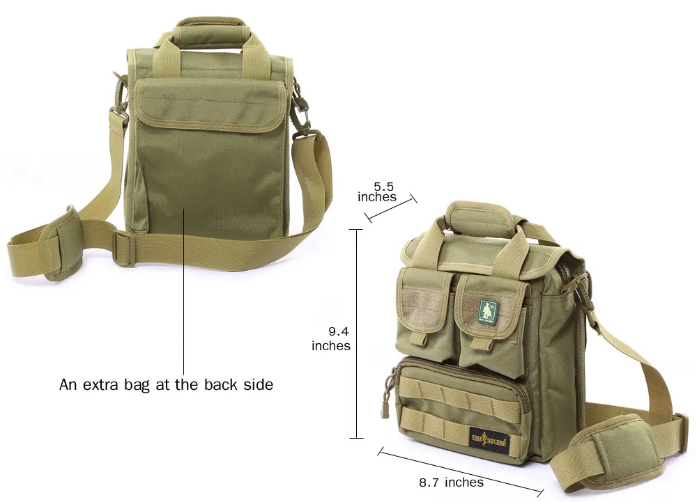 Спортивная сумка Free Soldier, походная, на открытом воздухе, Cordura, военная нейлоновая сумка на одно плечо, прочный водонепроницаемый рюкзак