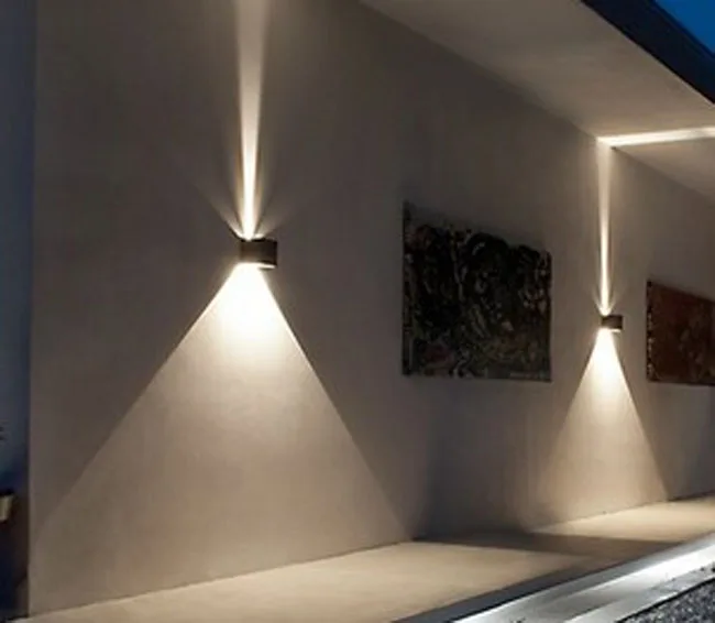 6 Вт регулируемый угол Cube простой современный настенный светильник вверх и вниз