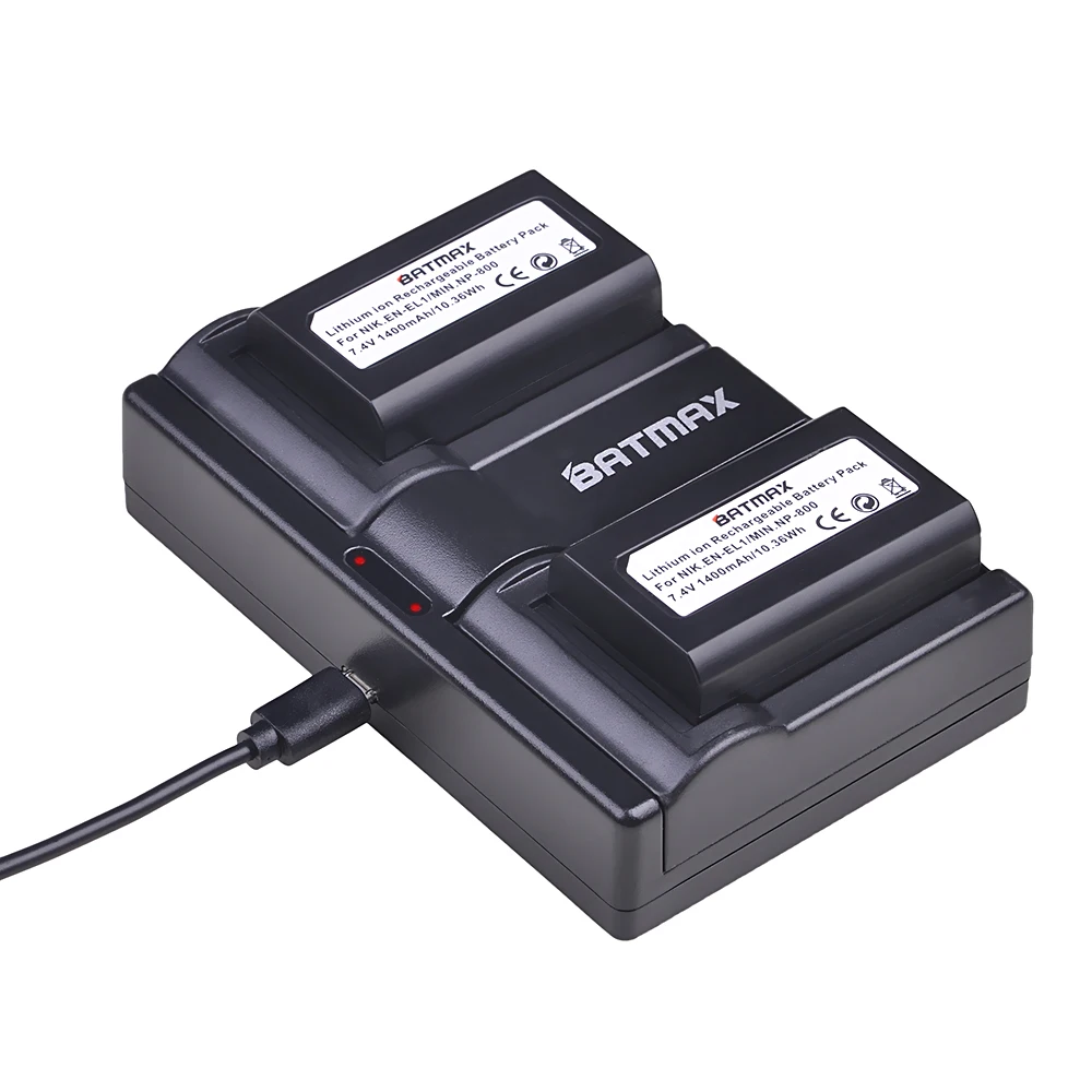 Зарядное устройство с 2 USB портами для Nikon Coolpix 500 775 880 885 990 995 4300 4500 4800 5000 5400 5700