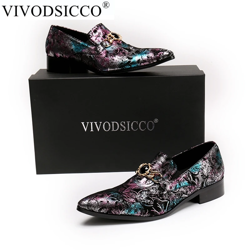VIVODSICCO/модные мужские оксфорды из натуральной кожи; деловая Мужская обувь; брендовая мужская Свадебная обувь; Мужские модельные туфли; zapatos hombre