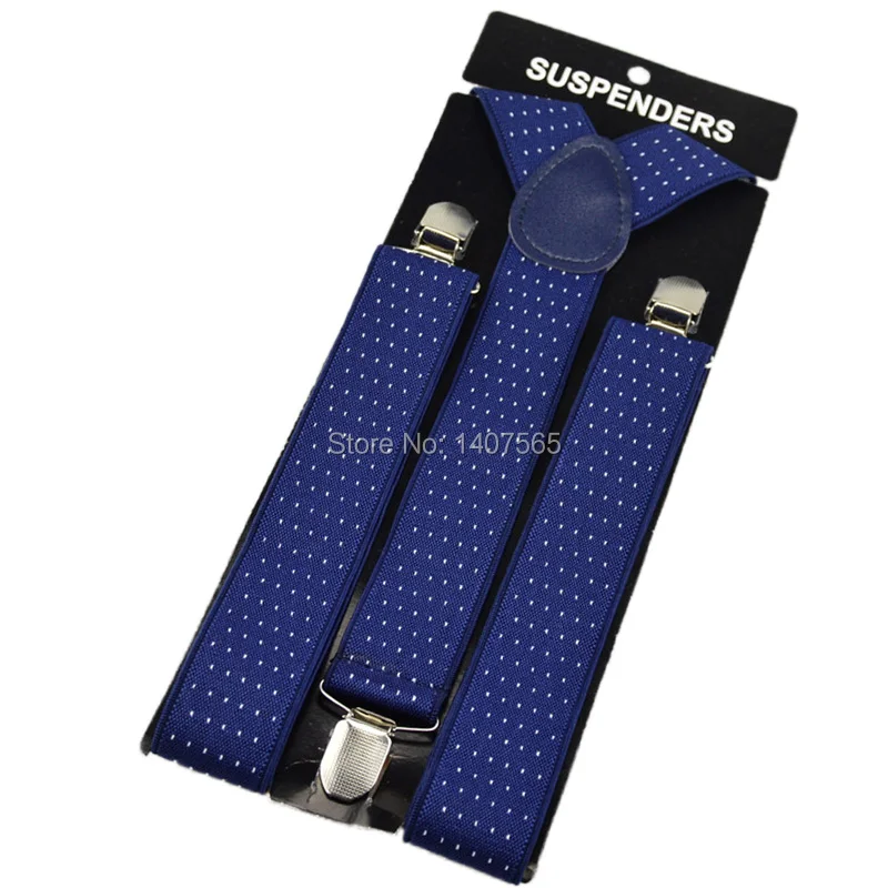 Большие мужские подтяжки 3 5 см для женщин в горошек черные клипсы Y-образные