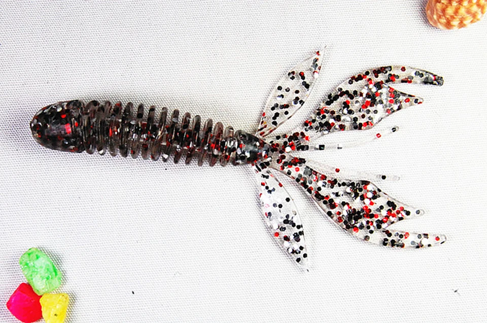 WALK FISH, 6 шт./лот, рыболовные приманки, Мягкая приманка, силиконовая приманка, 70 мм/2,2 г, Crazy Flapper, воблеры для ловли карпа, рыболовные снасти