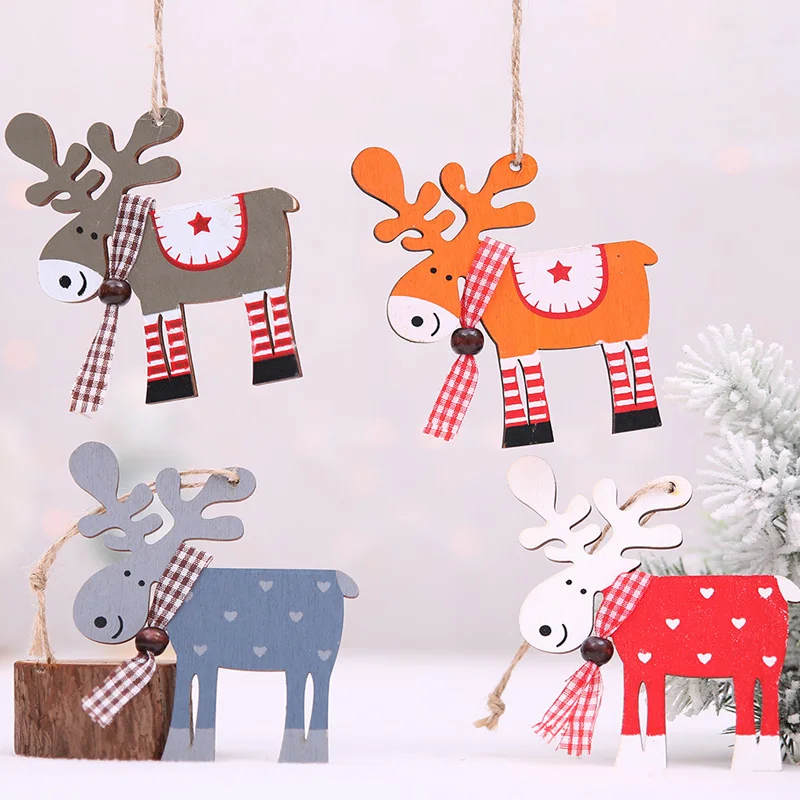 3 шт. Деревянные Подвески в виде оленя | Дом и сад