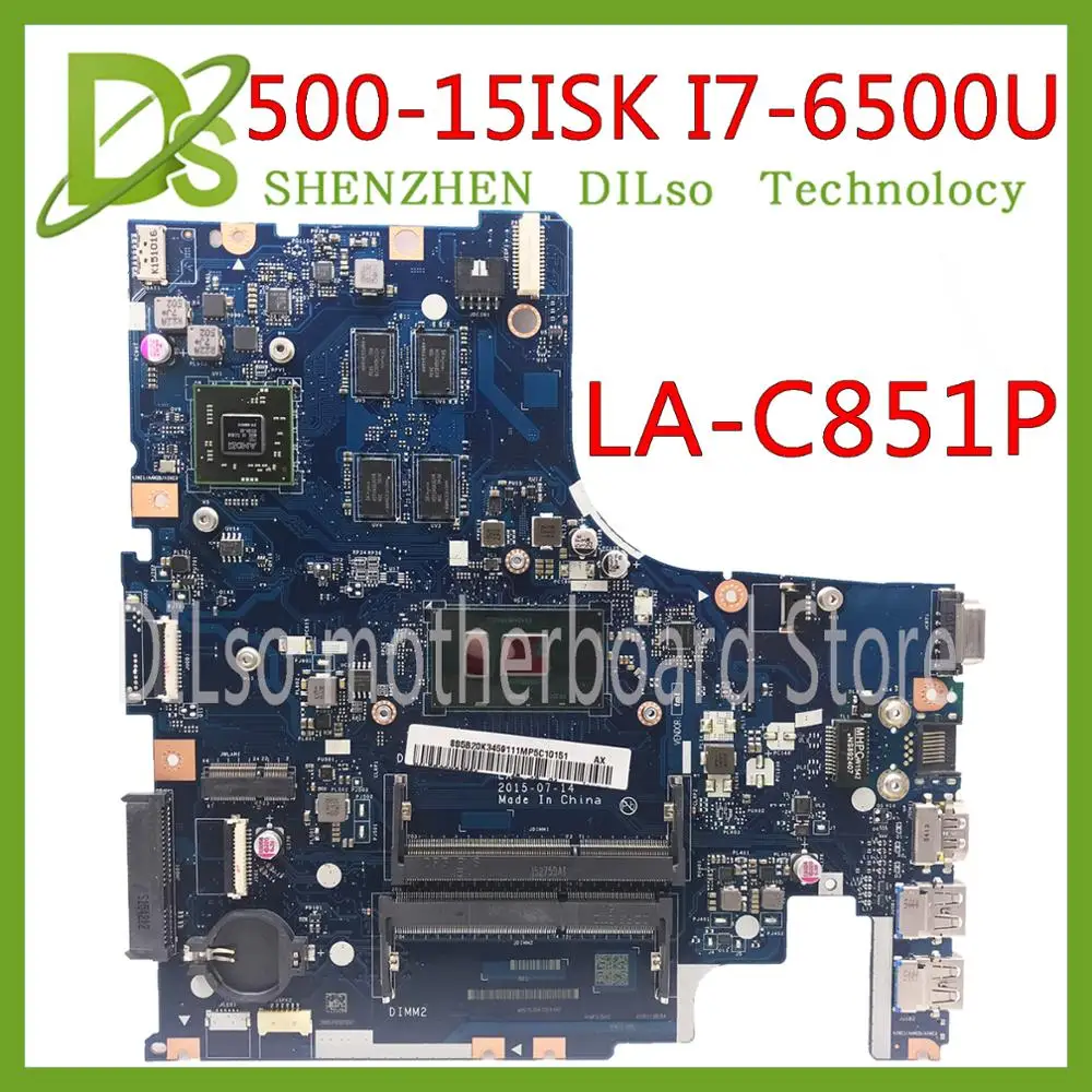 KEFU AIWZ2/AIWZ3 LA C851P материнская плата для Lenovo IdeaPad 500 15ISK ноутбука I7 6500U оригинальная 100%