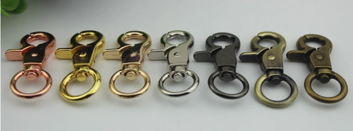 10 шт./лот аксессуары для багажа бледно-золотая цепочка ключей с застежкой |