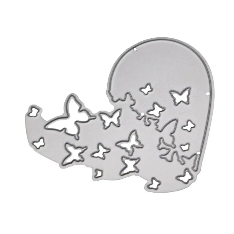 Heart Butterfly Metal Cutting Dies Stencil DIY Scrapbooking Album Stamp Paper Card Embossing Craft Decor | Дом и сад