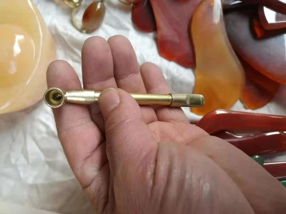 Изящные Ювелирные изделия Нефритовый курительный камень держатель для сигарет с