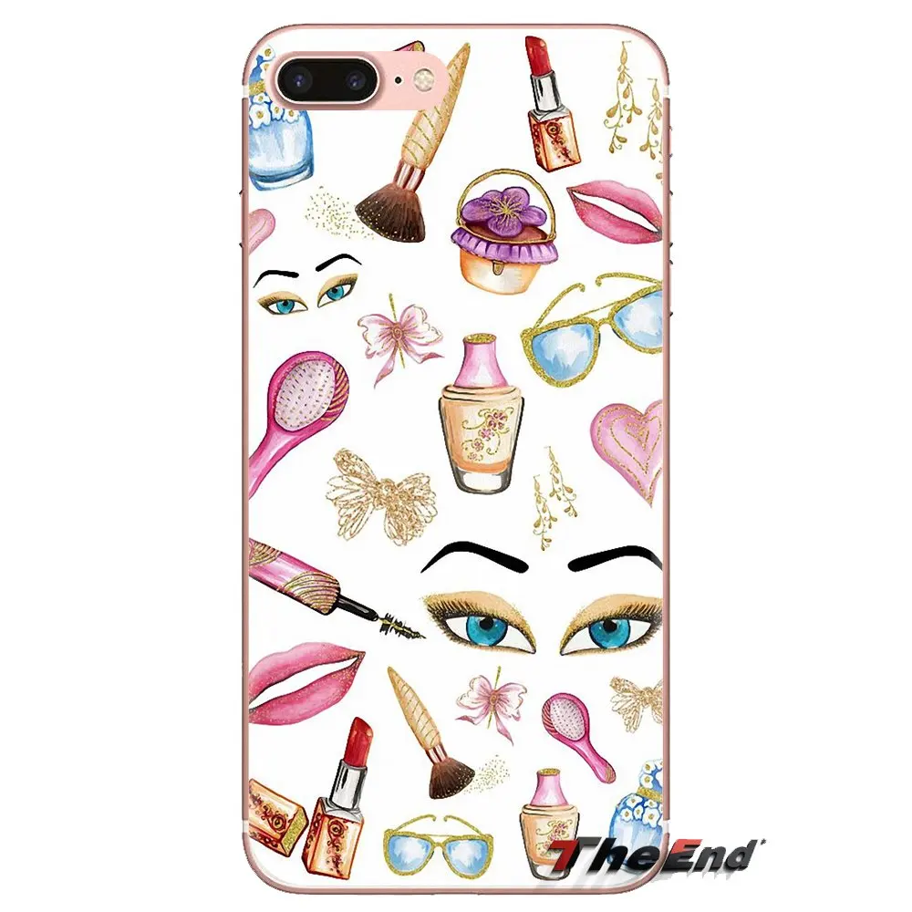 Для samsung Galaxy S3 S4 S5 Mini S6 S7 Edge S8 S9 S10 Plus Note 3 4 5 8 9 Мягкие Чехлы инструменты губная помада