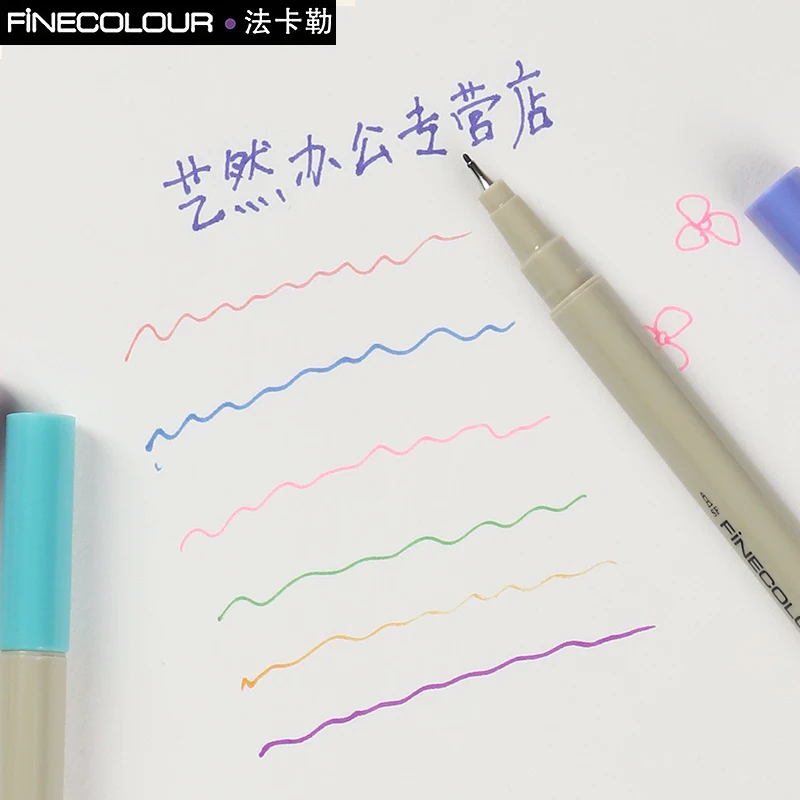 FINECOLOUR 300 ручная роспись тонкая ручка цветная игла подходит|Гелевые ручки| |
