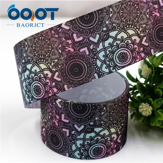 OOOT BAORJCT 177206, 38 мм, 10 ярдов/партия, Мультяшные ленты, Термотрансферная печать, свадебные аксессуары, сделай сам, материал ручной работы - Цвет: 6