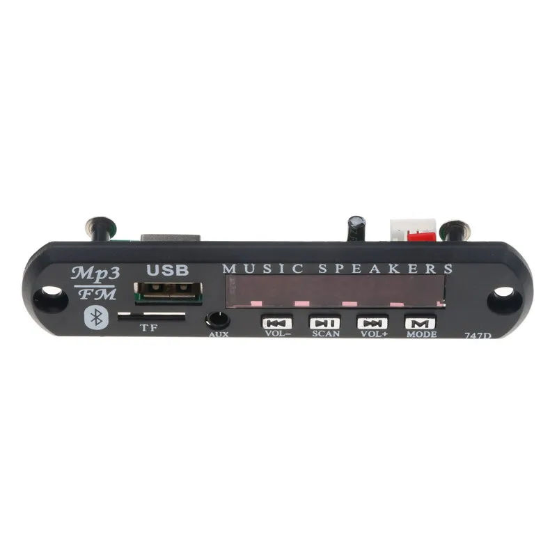 Bluetooth 12 в MP3 Wma декодер плата модуль mp3 поддержка FM SD USB AUX аудио плеер для