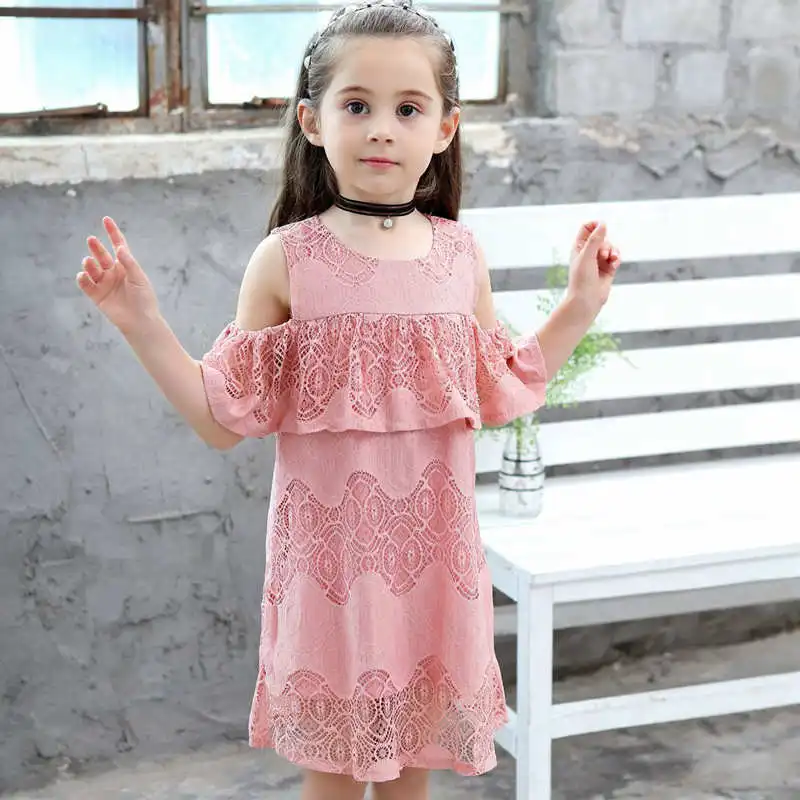 Хлопковые платья для маленьких девочек 2019 г. летняя детская кружевная одежда