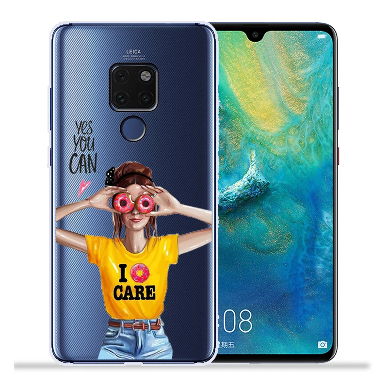 Модный чехол для телефона с изображением суперпапы мамы и дочки для huawei mate 20 Lite Pro mate 9 10 Lite Pro Nova 2 Plus Nova3 Nova3i Etui