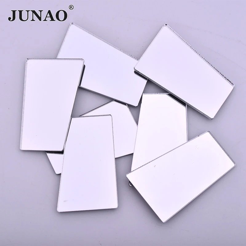 22x34mm JUNAO, креативная зеркальная плитка, мозаичная плитка разных размеров, камни для творчества и рукоделия, материал для рукоделия, мозаичное изготовление, 20 шт - Цвет: 22x34mm