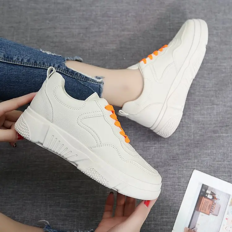 Маленькие белые туфли 2019 Новинка весны и Осень корейский выпуск с утолщенной