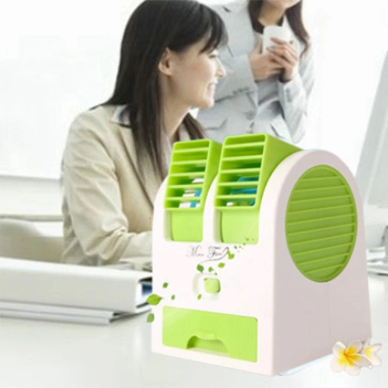 Мини Usb маленький вентилятор охлаждения портативный Настольный двойной