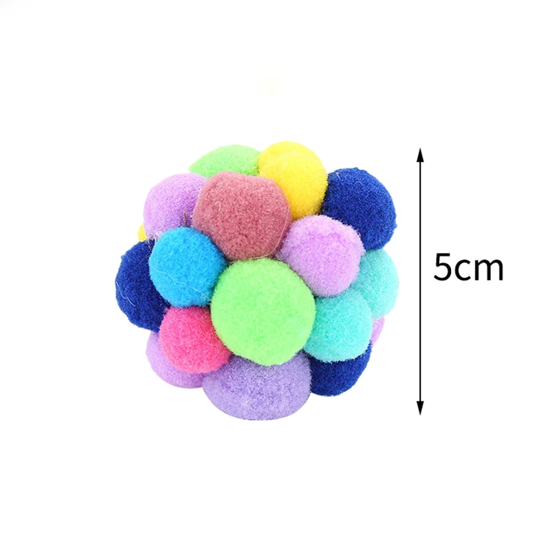 3 размера игрушка для питомца кота красочные милые ручной колокольчики надувной