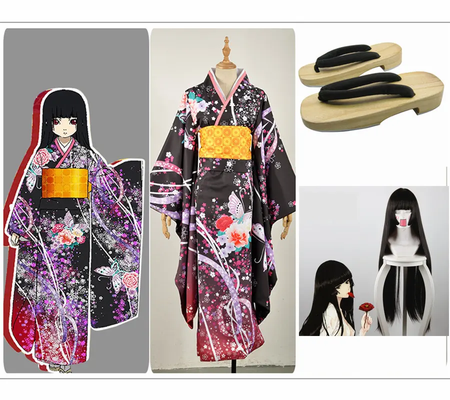Костюм для косплея Hell Girl Jigoku Shou Enma Ai платье девочек на заказ японский