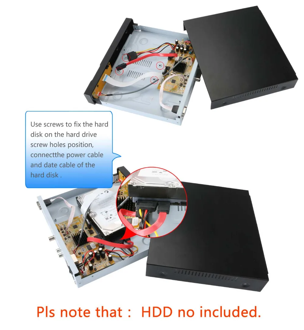 4CH HD TVI H 960 DVR регистраторы HDMI с 4 шт. 800TVI Крытый наружного наблюдения безопасности
