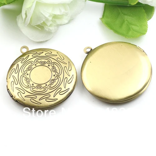 Винтажные антикварные бронзовые тона матовые европейские подвески круглый