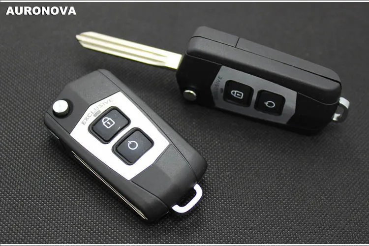 Auronva новое обновление складной ключ оболочки для hyundai Elantra 2 кнопки чехол для дистанционного ключа от машины