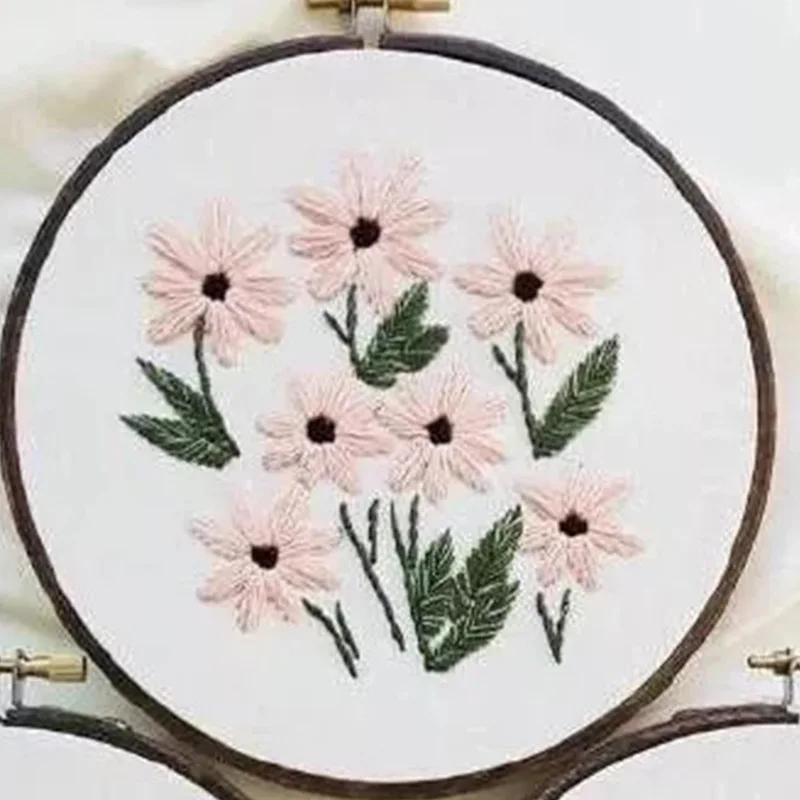 Набор для вышивания растений набор лент вышивки Diy аппликация вышивка крестиком