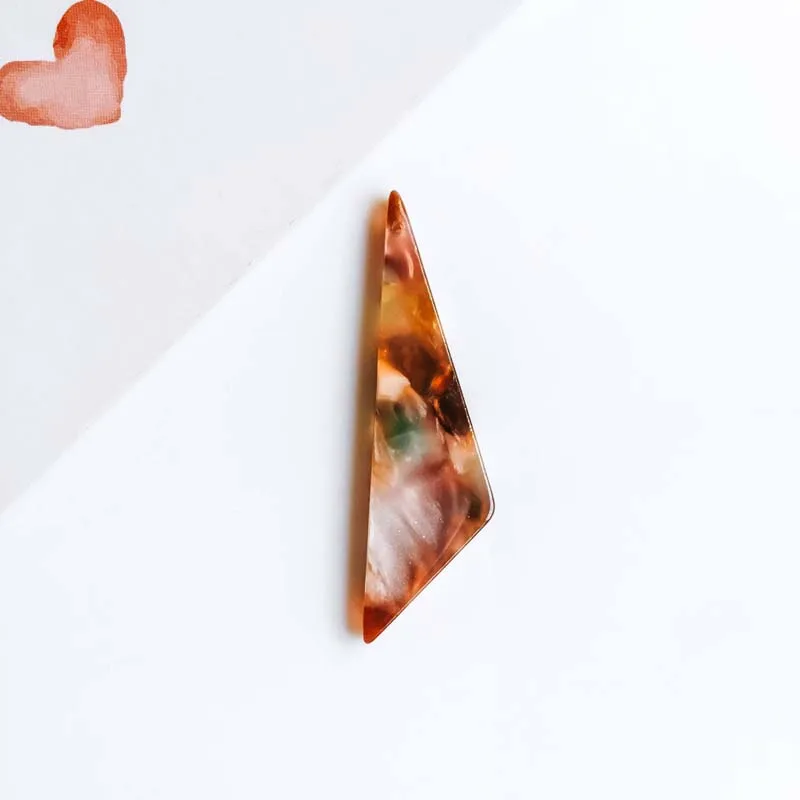 Eardrop 6 цветов треугольные серьги подвеска, ожерелье, амулеты принадлежности для ювелирных изделий материал "сделай сам" 10 шт - Цвет: KP692-12