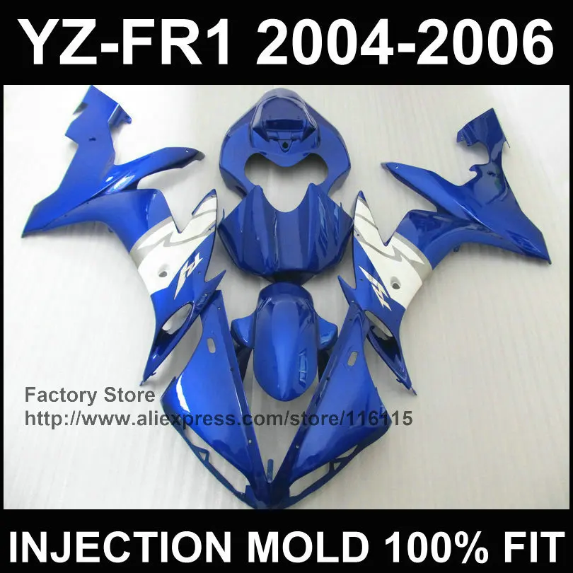 Новые синие обтекатели для YAMAHA литые Обтекатели YZF R1 2004 2005 2006 YZFR1 04 05 06 YZF1000 на