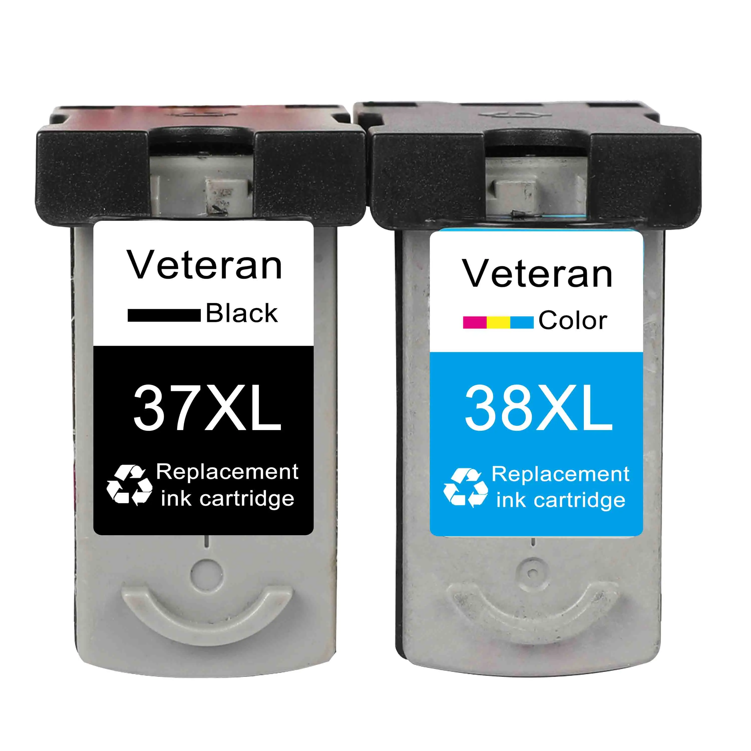 PG37 and CL38 Ветеран картридж PG-37 CL-38 Comptatible для Canon PG 37 CL 38 PG37 CL38 для Canon Pixma iP1800 iP1900 iP2500 iP2600 MP140 MP190 - Цвет: PG37 and CL38