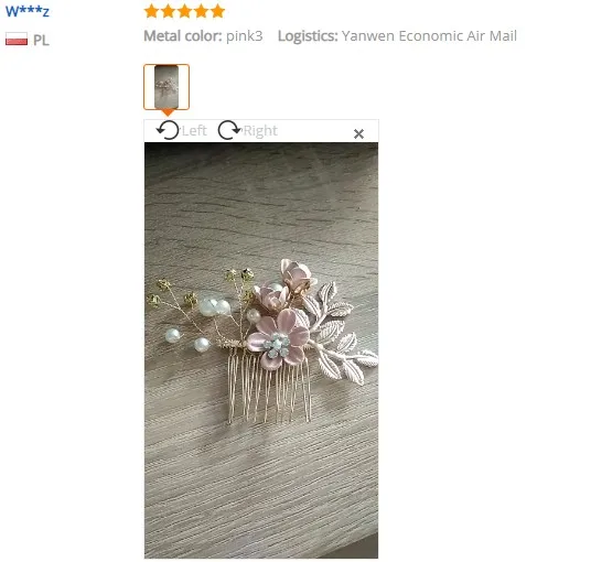 Luxury Blue Flower Hair Combs Headdress Prom Bridal Wedding Hair Accessories Gold Leaves Hair Jewelry Hair Pins