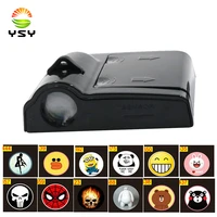 ysy 2pcs wireless led car door welcome laser projector logo ghost shadow light