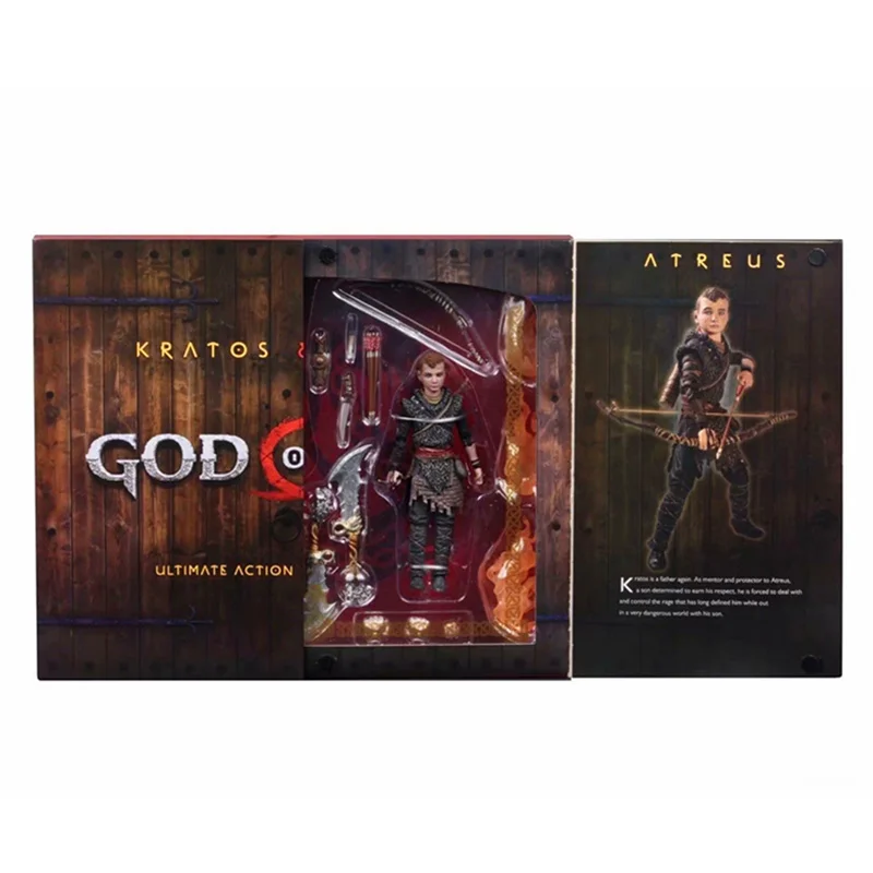 18 см NECA God of War 4 отец и сын Ver Kratos Atreus фигурка куклы игрушки ПВХ Коллекционная