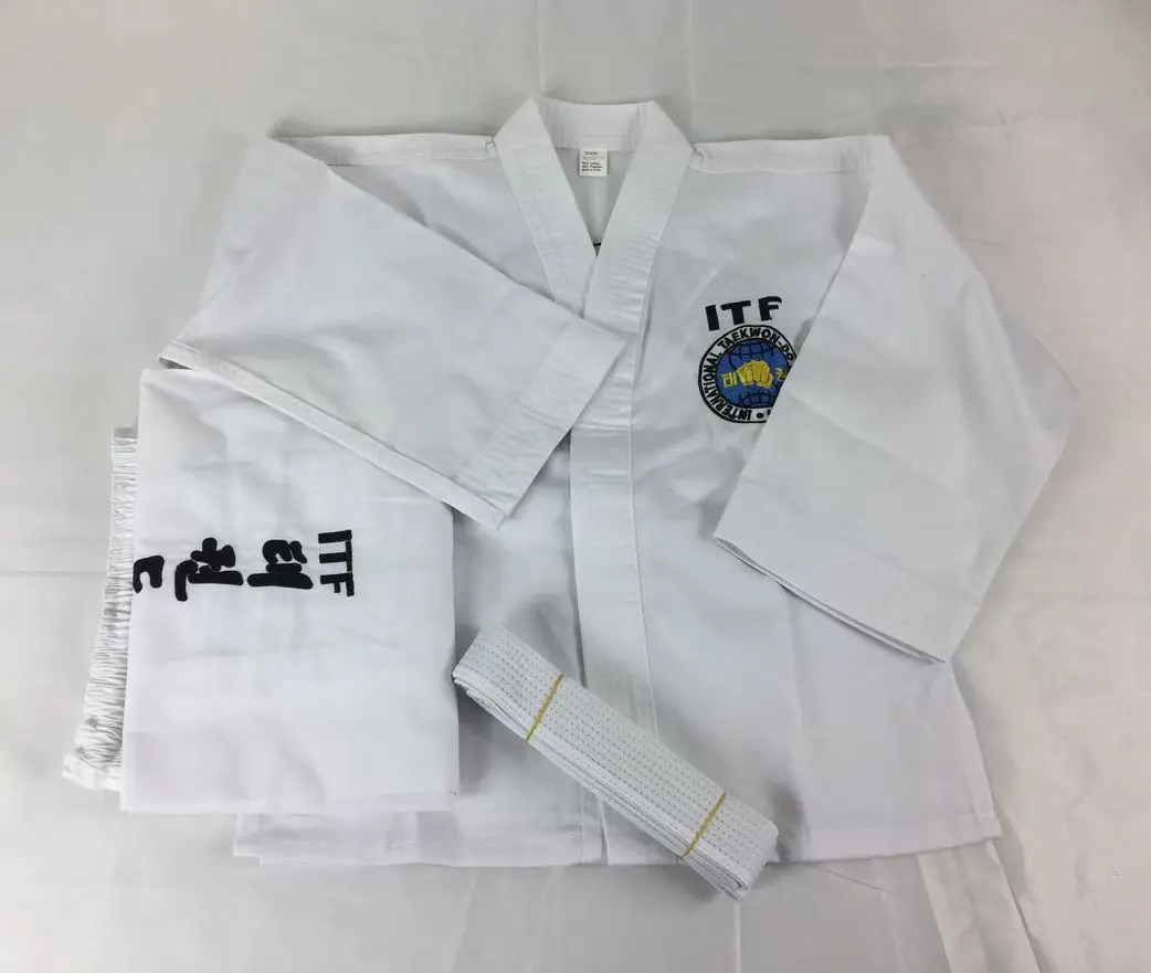 Форма таэквондо ITF для взрослых и детей форма с вышитыми доками|Прочие продукты