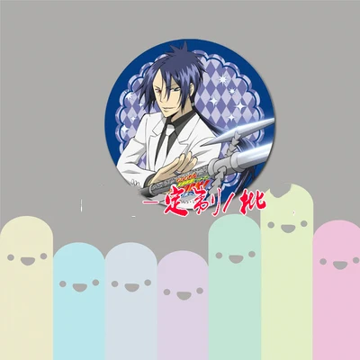 7 ZXFJXR 58 мм анимационный значок HITMAN REBORN! Sawada Tsunayoshi Gokudera Hayato Yamamoto Takeshi Lambo значок - Окраска металла: 7