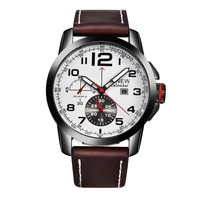 famous luxury brand watches mens fashion leather calendar quzatz wrist watch men business watch montres de marque de luxe 2020