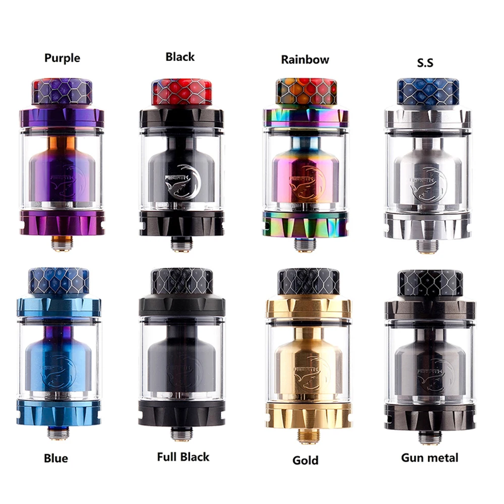 Оригинальные электронные сигареты Hellvape Rebirth RTA бак 25 мм диаметр 2 мл/5 мл 510 нить