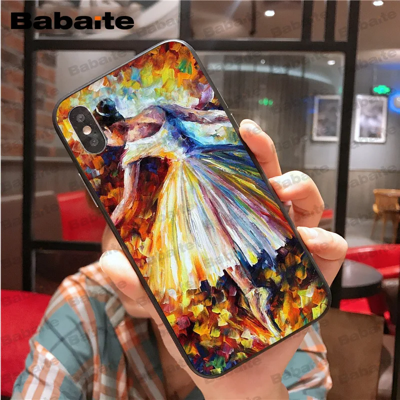Для iphone 11promax Балерина масляная живопись аксессуары для телефонов Чехол X XS MAX 8 7 Plus