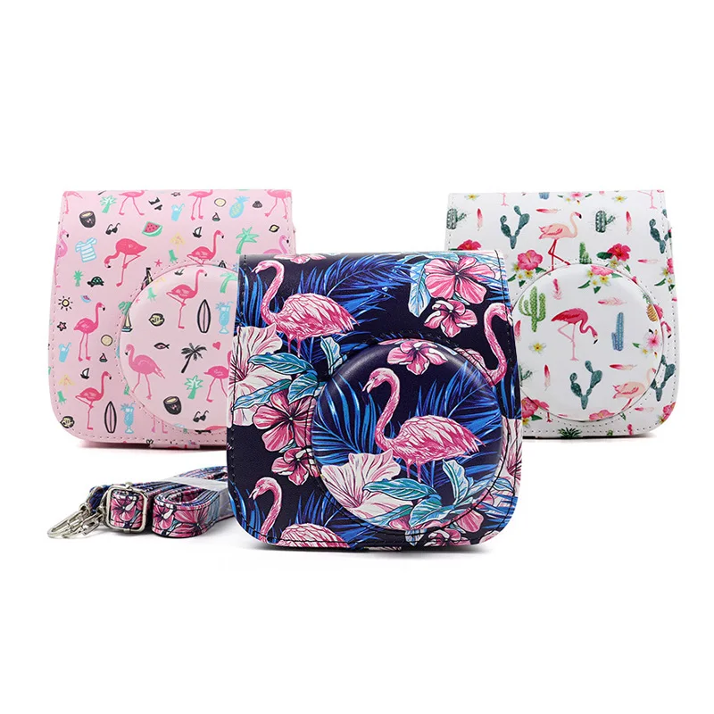 Камера сумка чехол с плечевым ремнем подходит для Instax Mini 9 8 + из искусственной