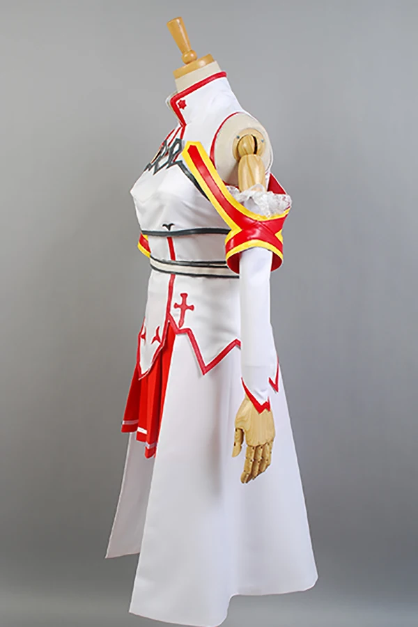 Sword Art Online Cosplay Asuna Costume Anime Full Set Uniform Halloween Carnival Women Dress full sets | Тематическая одежда и