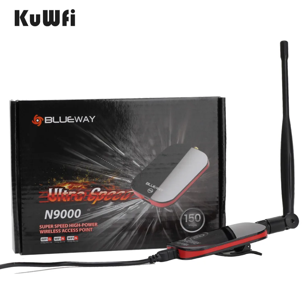 N9000 1000 mw интернет высокая Мощность Long Range USB WiFi адаптер RT3070L Чипсет с 5dBi антенны Wi Fi