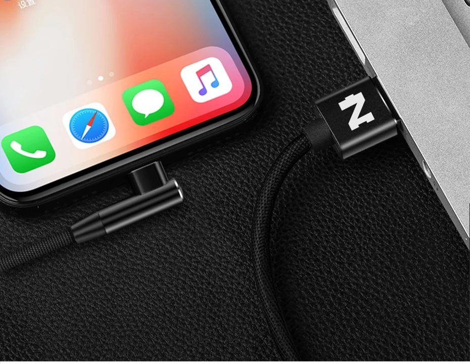 NOHON 90 градусов кабель для Apple iPhone X 8 7 6 6 S плюс iOS 8 9 10 11 быстро зарядки Reversible USB Зарядное устройство данных L изгиб кабели