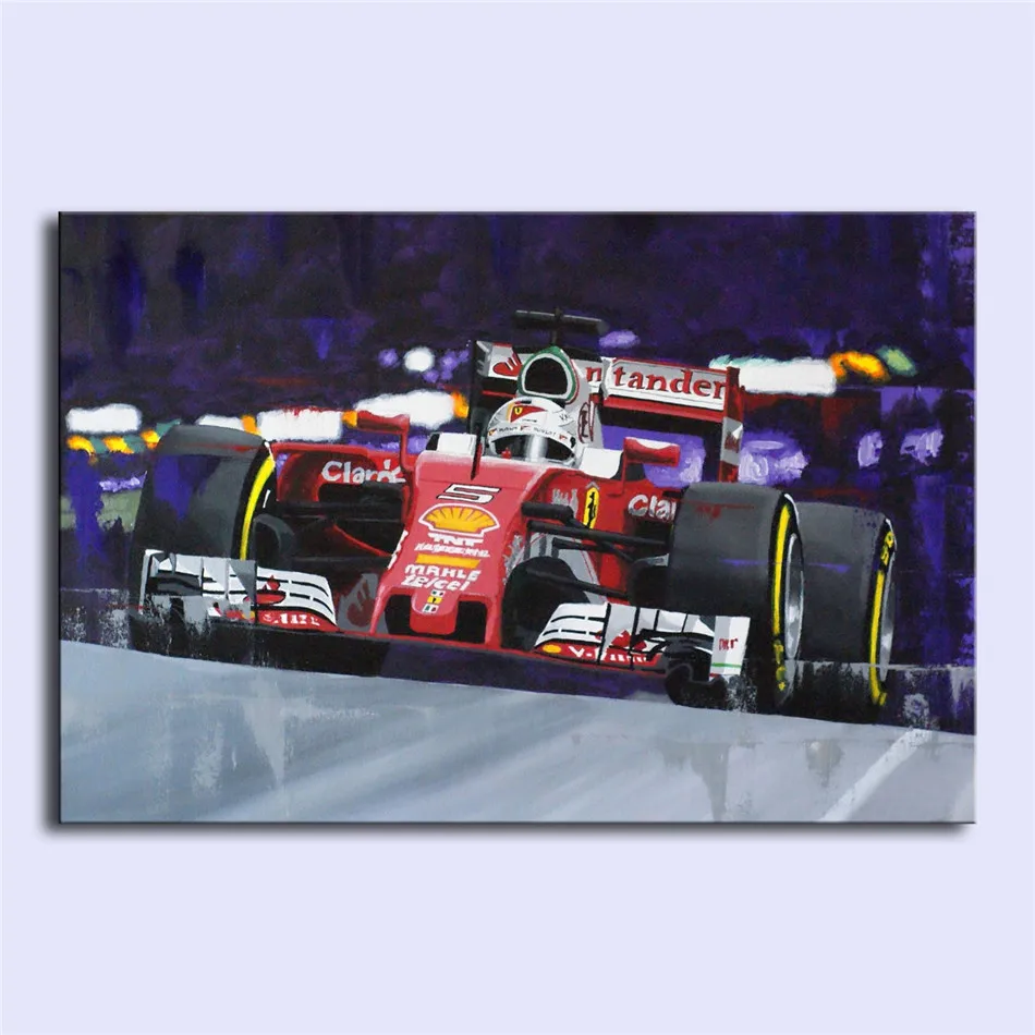 Настенная Картина на холсте HD принты домашний декор Vettel в Монако 1 шт. модульные