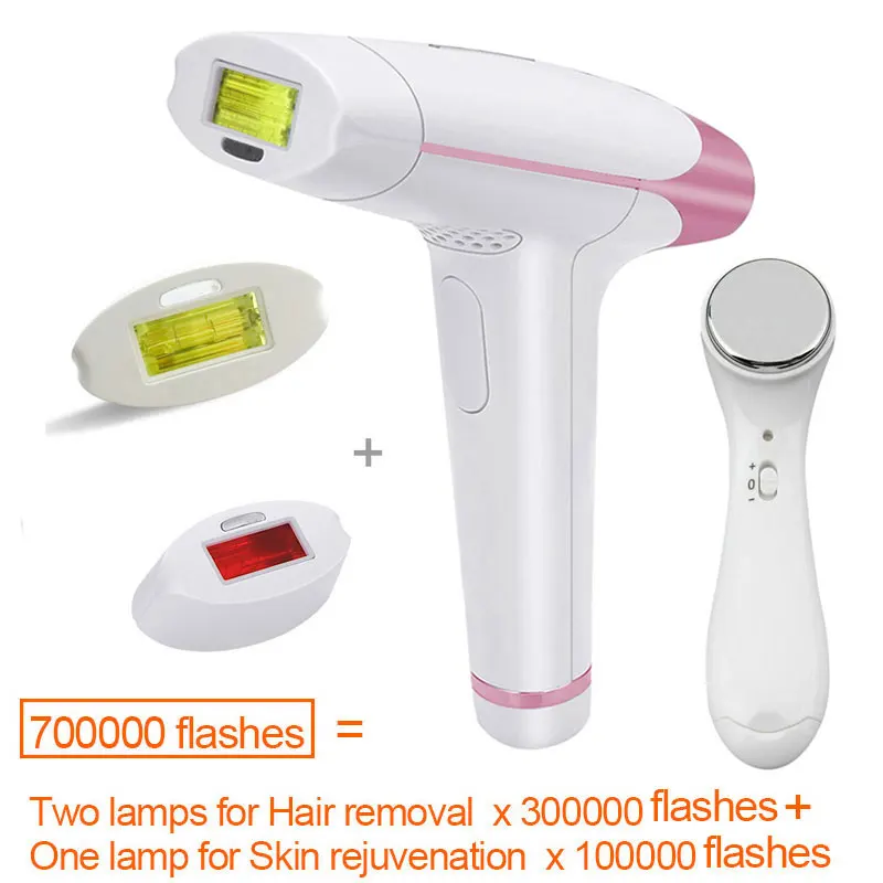 009PRO Face massager Lescolton 3в1 700000 IPL лазерная эпиляция импульсное устройство перманентное удаление волос T-009 IPL лазер Электрический depilador лазер - Цвет: 009PRO Face massager
