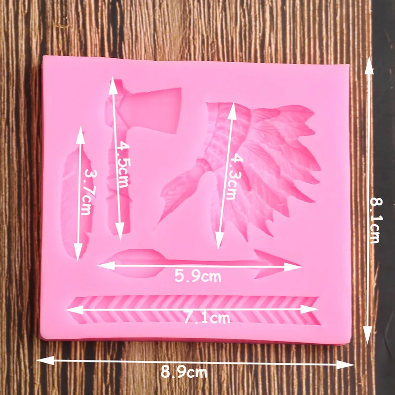 Инструменты для украшения торта силиконовая форма в виде листьев стрелы