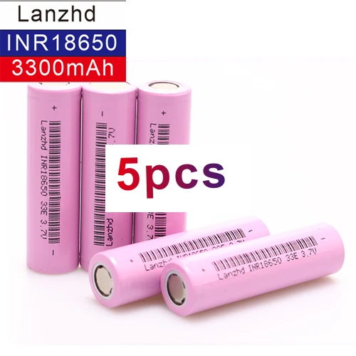 1~ 8 шт 18650 3,7 V INR18650 перезаряжаемые батареи Литий-ионные 3,7 v 30a большой ток 18650VTC7 18650 батарея - Цвет: 5 PCS 3300MAH