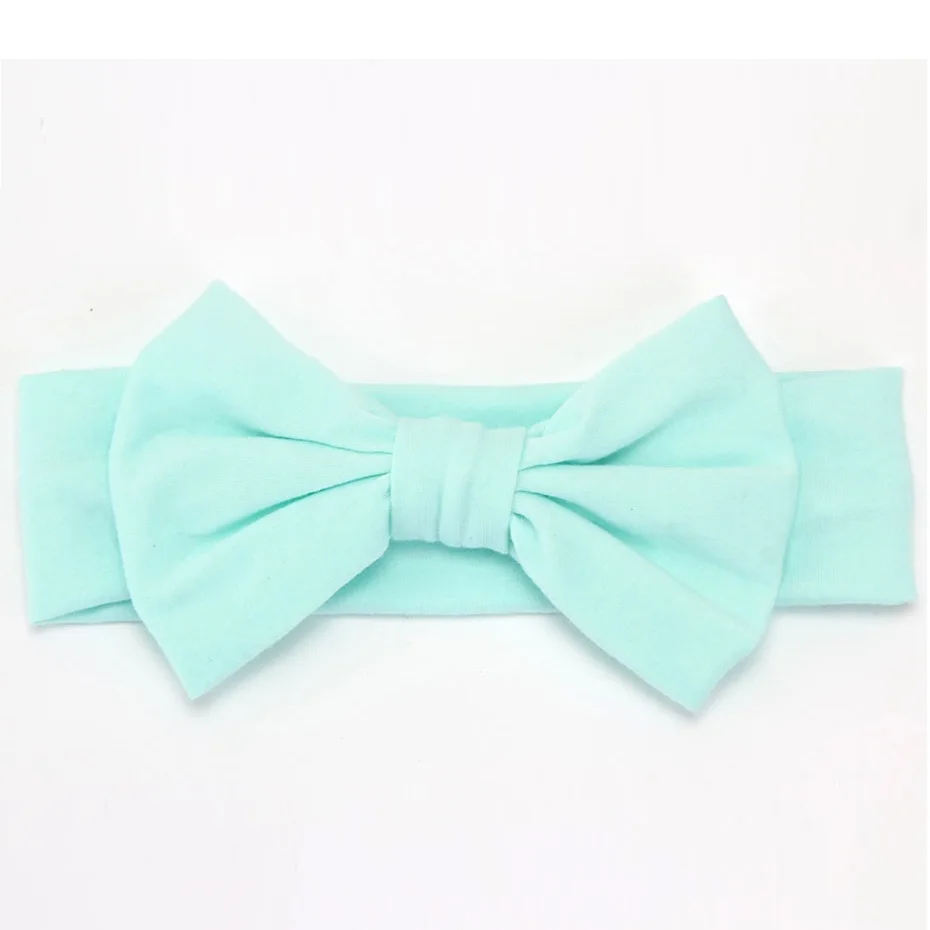 1 шт. новый хлопковый эластичный Одноцветный обруч для новорожденных девочек