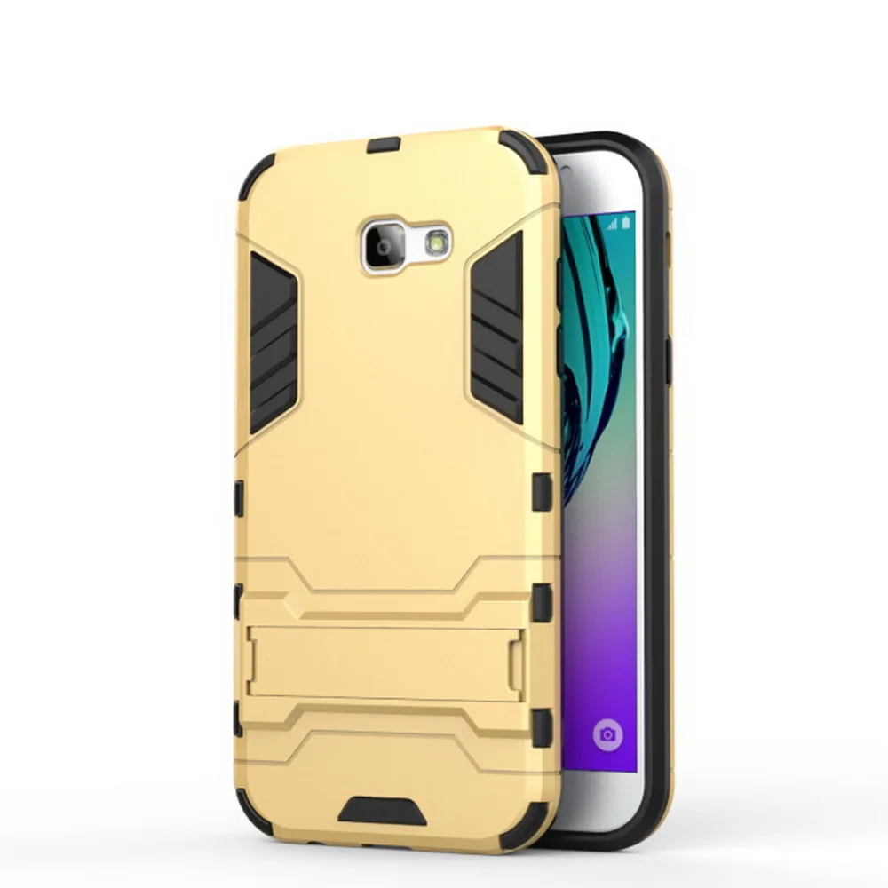 For Samsung Galaxy A3 2017 A320 Resistant Opt Kickstand Armor Hard Rugged Rubber Case 2 in 1 TPU Clip Holster Back Shell Cover |