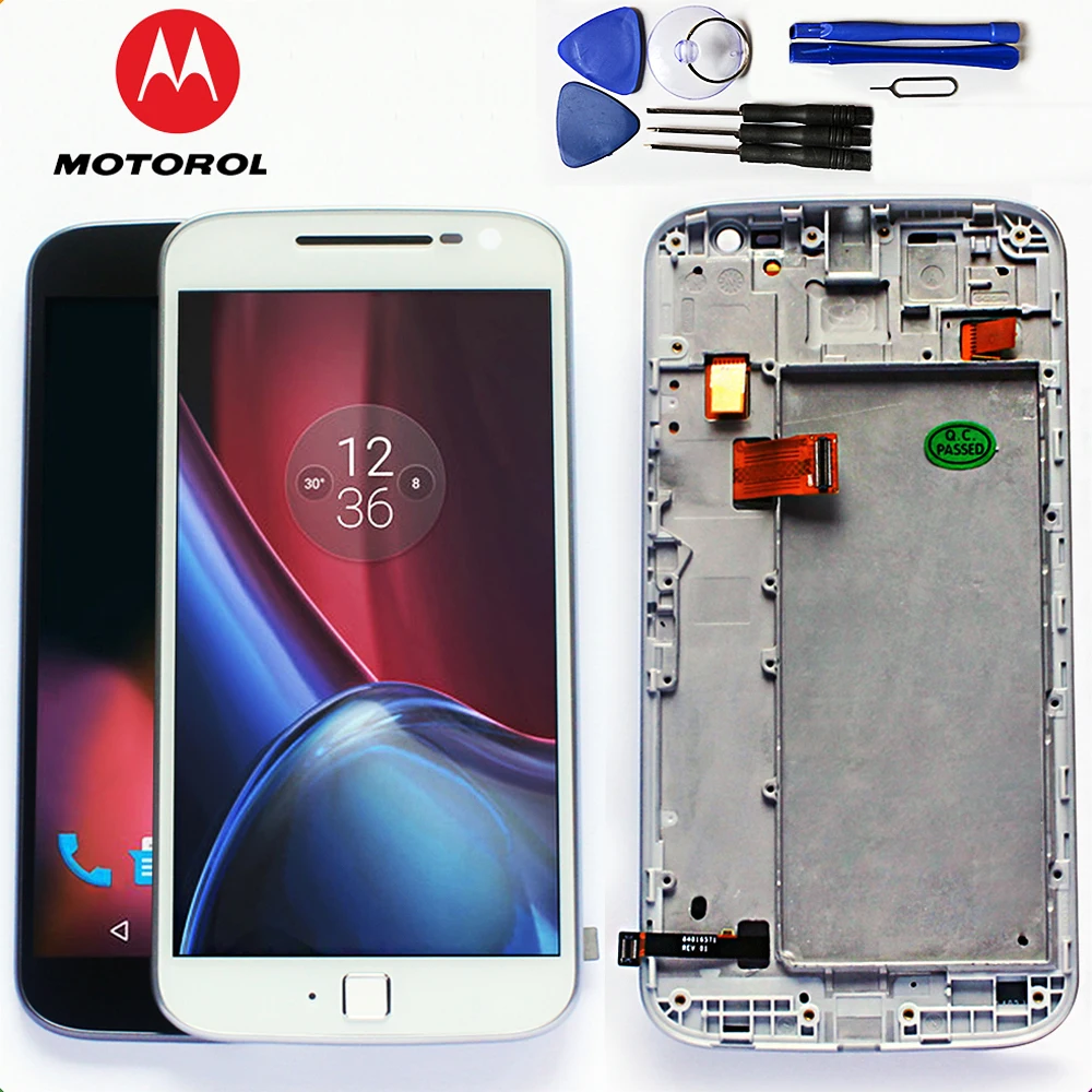 Motorola 5,5 дюймов ЖК-дисплей для Motorola Moto G4 Plus сенсорный экран дигитайзер сборка бесплатные инструменты